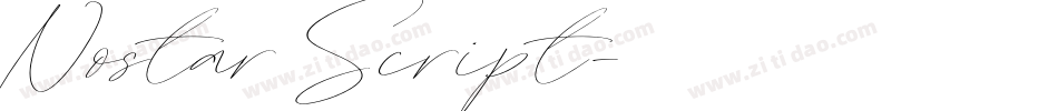 Nostar Script字体转换